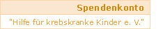 Spendenkonto Spendenkonto